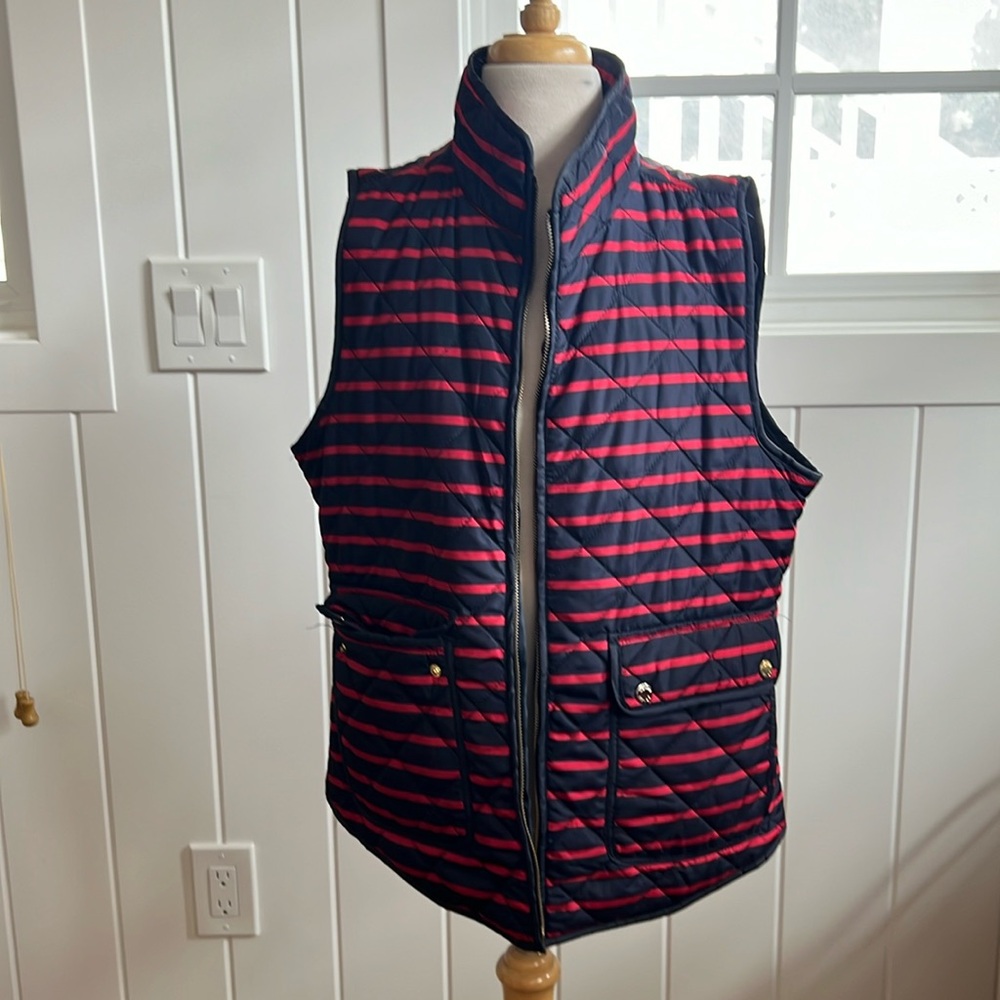 Red and blue vest